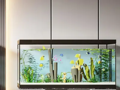 Modern tank fish 3D model