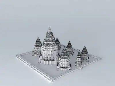 Prambanan Temple 3D model