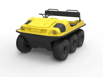 Argo 750 HD 6x6 3D model
