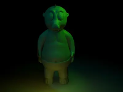 cartoon crocodile for toon 3D model