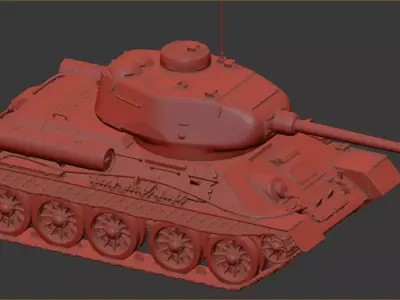 T-34-85 Free 3D print model
