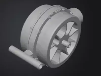 MJet 35 High Precision 3D Printable Jet Pump for RC Boats 3D print model