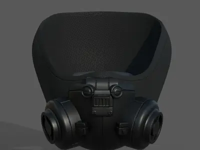 Gas mask helmet scifi fantasy armor hats military Low-poly Low-poly 3D model