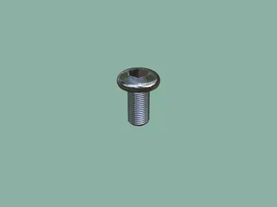 Steel Stained M5 Bolt Allen Pan Head 3D Model 3D model