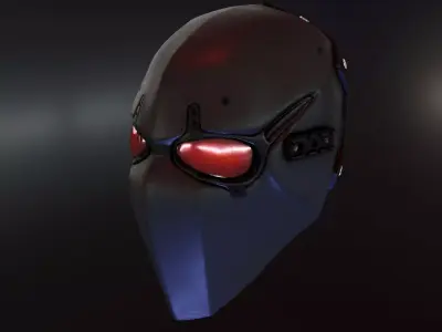 Devtac Ronin Ballistic Mask SLIM Low-poly 3D model