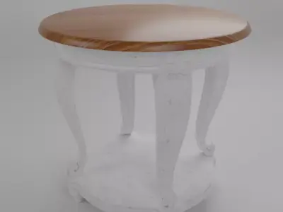 Table Vintage Free 3D model