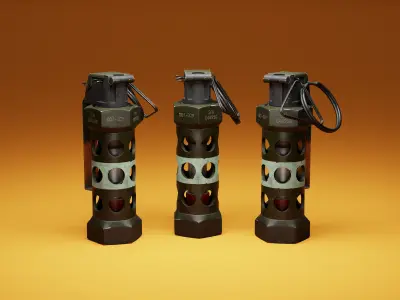FlashBang m84 Granade Low-poly 3D model