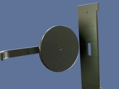 Door Handle Low-Poly PBR Low-poly 3D model