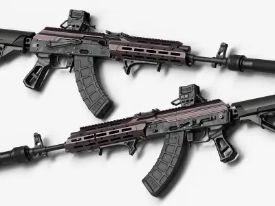 AK 103-104 Low-poly 3D model
