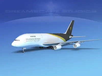 Airbus A380-800 UPS 3D model