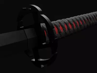 BLEACH Katana - Ichigo Zangetsu 3D model