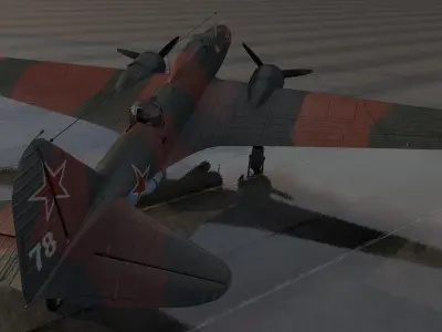 Ilyushin IL-4 - IL-4T - DB-3F 3D model