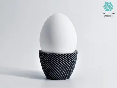 Egg Cup Unbowed to 3D Print STL Files plus Bambu Studio 3MF 3D print model