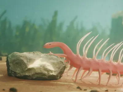 Hallucigenia Low-poly 3D model