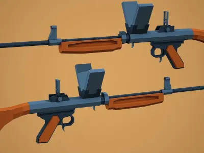Stylized Burton LMR Low Poly Mobile Ready Low-poly 3D model