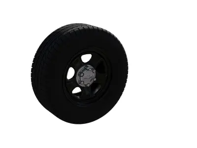 Police Steelies Chevy branded 3D model