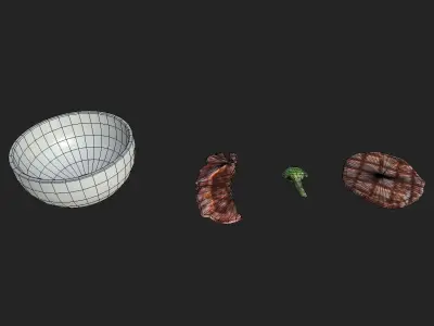 Food Prop Pack Low-poly 3D model