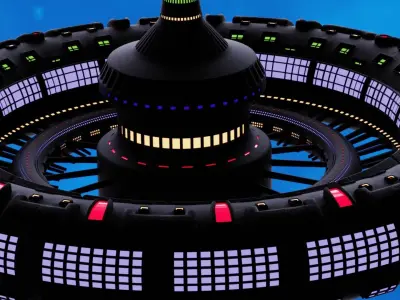 Orbital station Mark II 3D model
