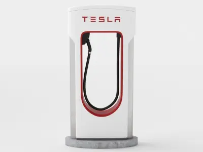 Tesla Supercharger 3D model