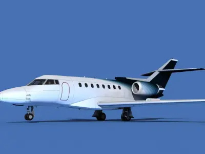 Hawker Siddley 1000 V10 3D model