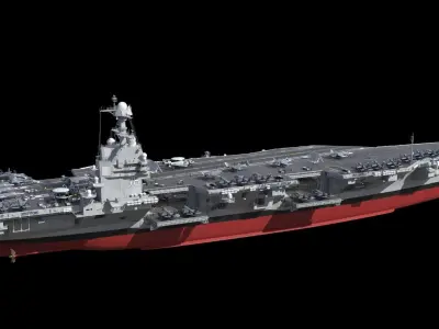 CVN-78 USS Gerald Ford Aircraft carrier 3D model