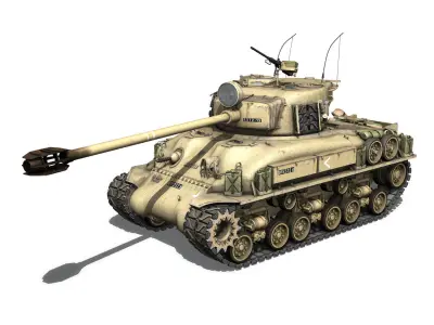 M51 Israel Super Sherman - 1 3D model