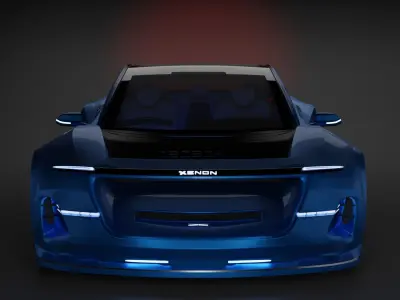 4 door sport sedan Free 3D model