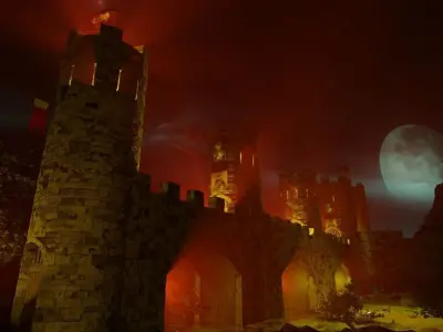 Castle Kitbash Set 110 parts 3D models 3D model