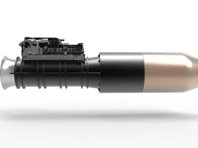 Jet engine 5 3D model