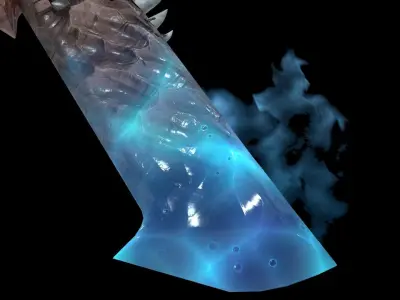 Fisherman Sword Low-poly 3D model