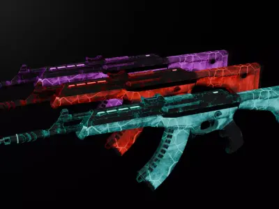 AK-Venom Phantom Low-poly 3D model
