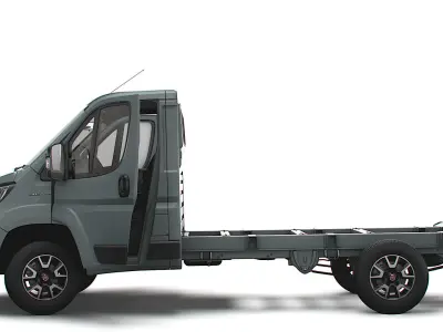 Fiat Ducato Chassis Truck SCab 3450WB HQInterior 2023 3D model