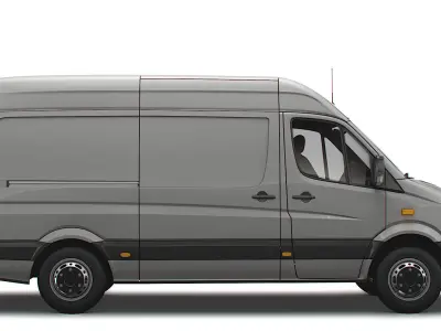 Mercedes Benz Sprinter Van L2H2 2008 3D model