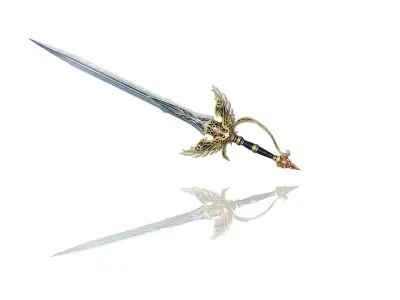 Regalia Sword Low-poly 3D model