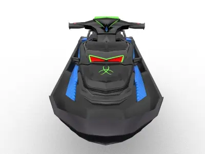 Jetski 03 Low-poly 3D model