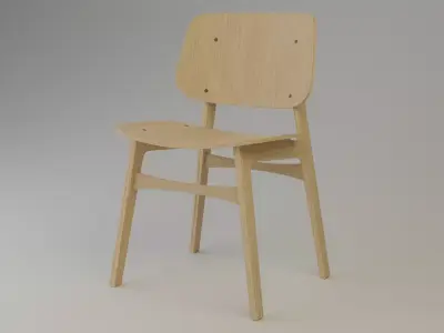 Wooden Chair  Free 3D model purchase