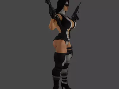 Battle Nun 3D print model