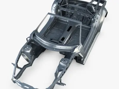Car frame v 1 3D model