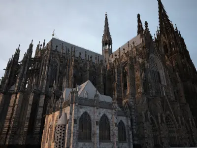 Cologne Cathedral - with interior 3D model