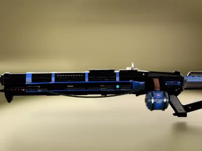 ThunderLord-HeavyGun Low-poly 3D model