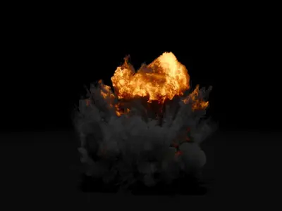 Super Realistic Explosion 8 - vdb animated 3D model