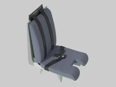 ART 72 600 Seat Low-poly 3D model