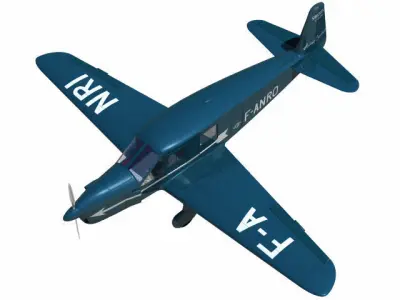 Caudron Simoun 3D model