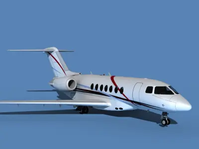 Hawker Siddley 4000 V08 3D model