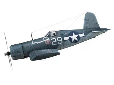 Vought F4U-1A Corsair - 29 3D model