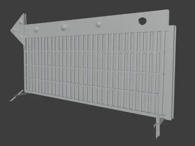 Derelict Road Sign Free low-poly 3D model