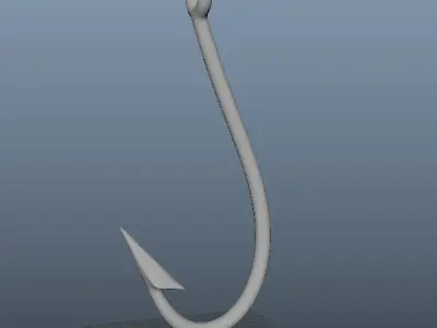  Fishing Hook 3D model