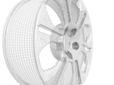 Wheel Rim 3D model 15