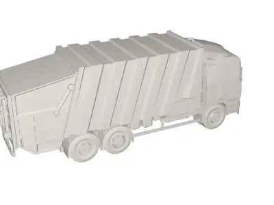 Garbage truck 3D model