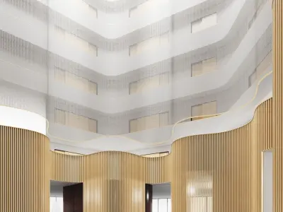 Hotel lobby 01 3D model